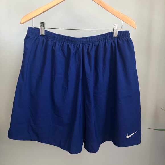 Nike Other - Nike Men's Royal Blue Athletic Shorts with White Swoosh